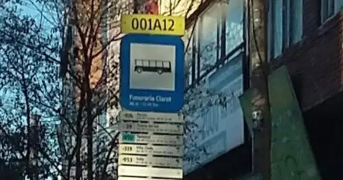 PARADERO SITP FUNERARIA CLARET  001A12